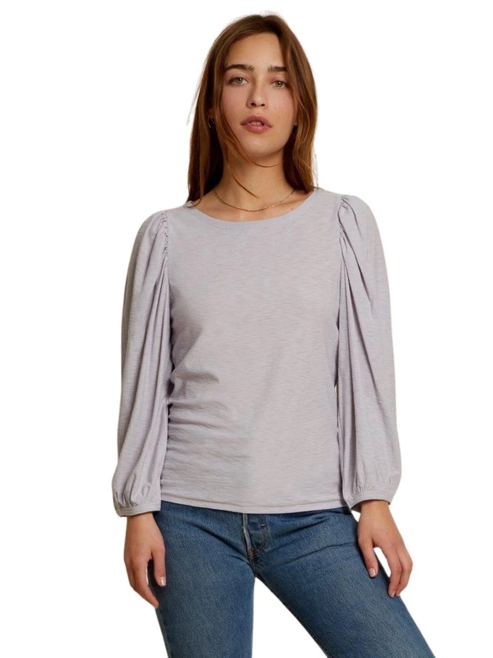 Nation Ltd Cecilia balloon sleeve top
